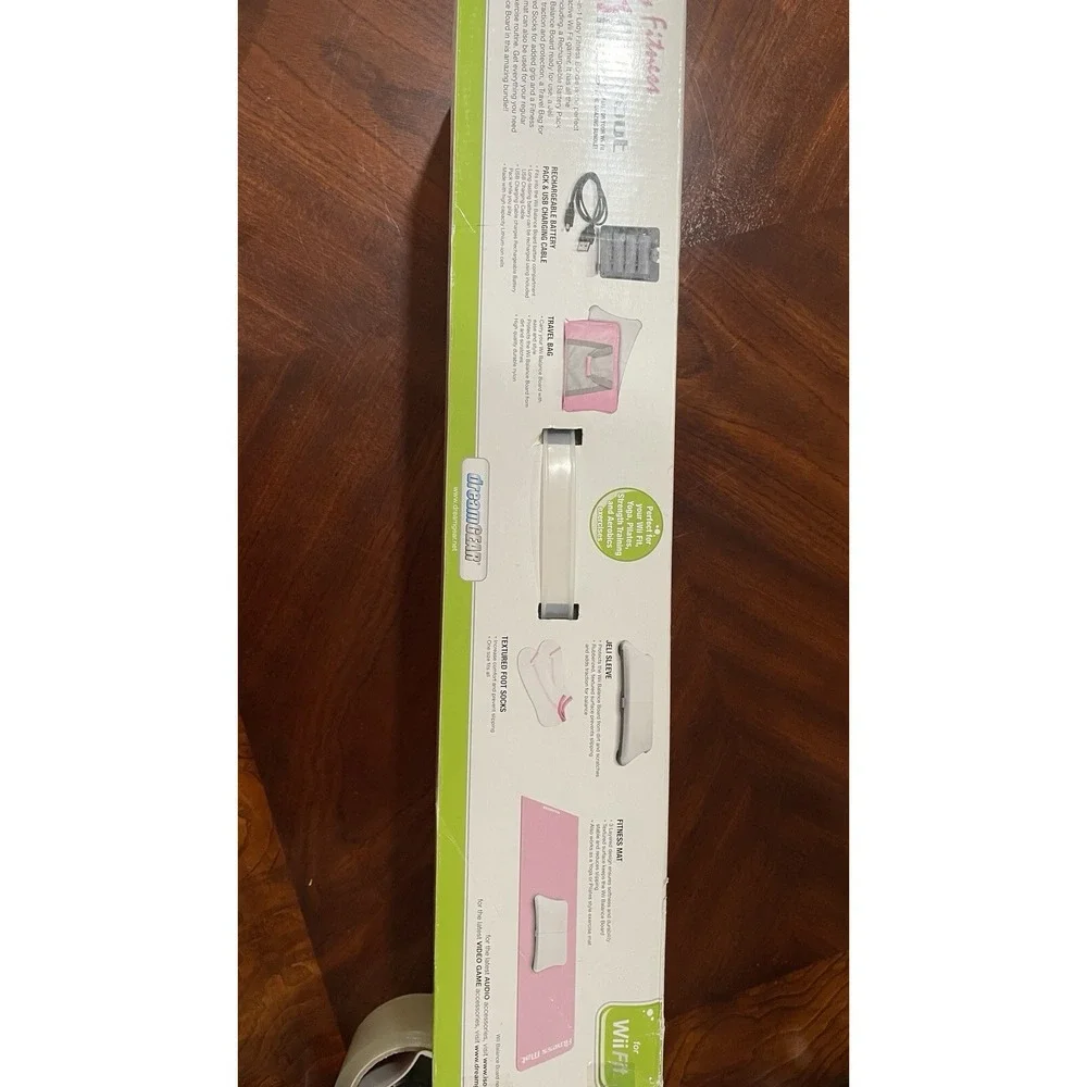 DreamGEAR Lady Fitness 5 in 1 Workout Kit for Nintendo Wii Fit Pink NEW OpenBox